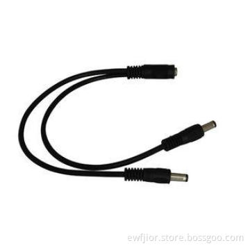 Heavy Duty 5.5mm CCTV Power Connector , 1 To 2 Way DC Power